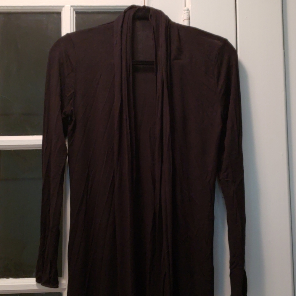 Sheer Black Cardigan/Shawl